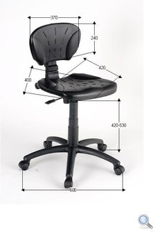 Wymiary krzesła przemysłowego LK Standard