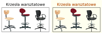 Krzesła Przemysłowe, Krzesła Warsztatowe